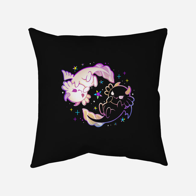 Halloween Axolotl-None-Removable Cover-Throw Pillow-Vallina84