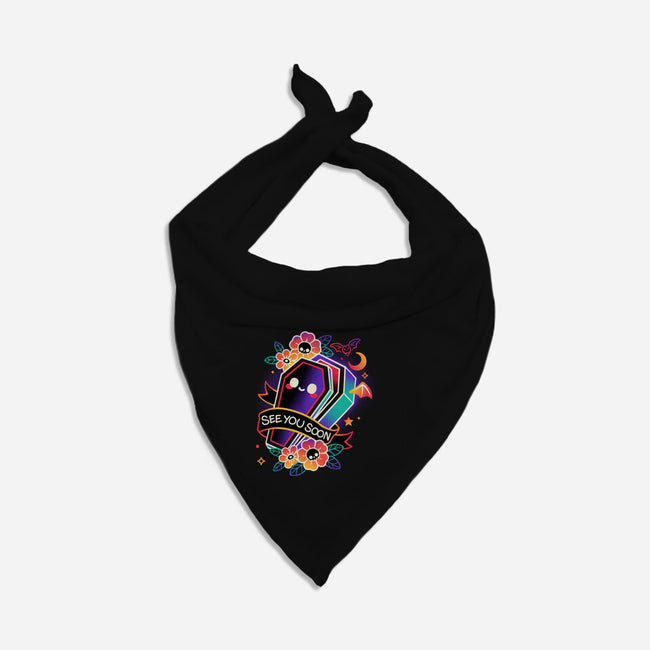 Coffin See You Soon-Dog-Bandana-Pet Collar-NemiMakeit