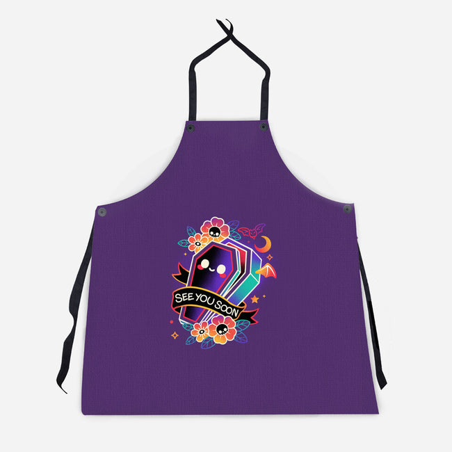 Coffin See You Soon-Unisex-Kitchen-Apron-NemiMakeit