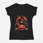 Spellbound Kitties-Womens-V-Neck-Tee-fanfreak1