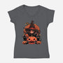 Spellbound Kitties-Womens-V-Neck-Tee-fanfreak1