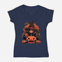 Spellbound Kitties-Womens-V-Neck-Tee-fanfreak1