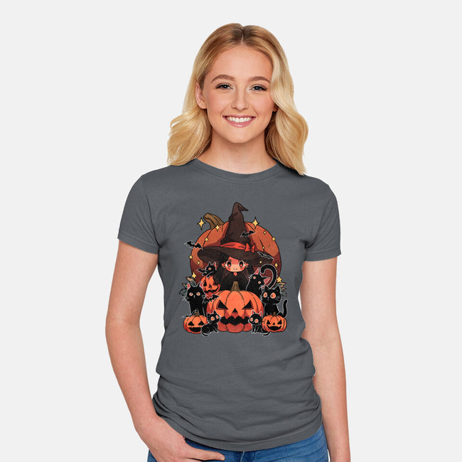 Spellbound Kitties-Womens-Fitted-Tee-fanfreak1