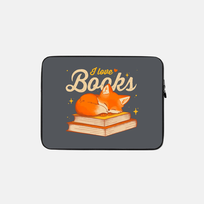 Book Kitsune-None-Zippered-Laptop Sleeve-retrodivision