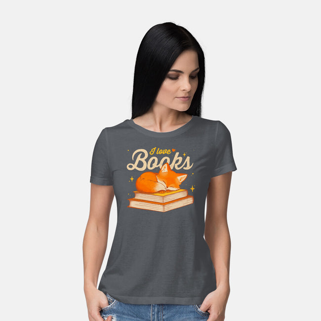 Book Kitsune-Womens-Basic-Tee-retrodivision