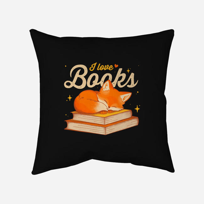 Book Kitsune-None-Non-Removable Cover w Insert-Throw Pillow-retrodivision