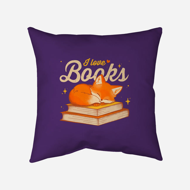 Book Kitsune-None-Removable Cover-Throw Pillow-retrodivision