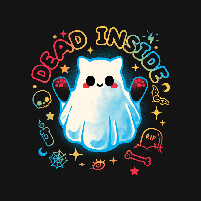Cat Ghost Dead Inside-Unisex-Basic-Tee-NemiMakeit