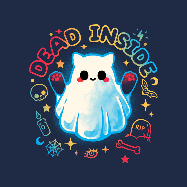 Cat Ghost Dead Inside-Unisex-Pullover-Sweatshirt-NemiMakeit