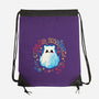 Cat Ghost Dead Inside-None-Drawstring-Bag-NemiMakeit