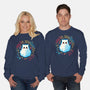 Cat Ghost Dead Inside-Unisex-Crew Neck-Sweatshirt-NemiMakeit