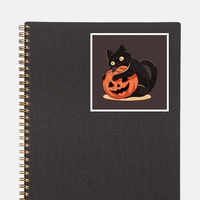 Pumpkin Embrace-None-Glossy-Sticker-fanfreak1