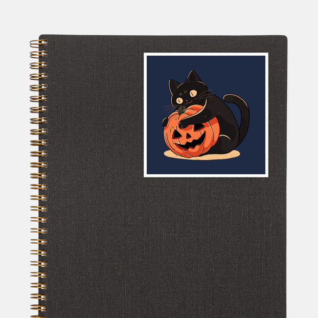 Pumpkin Embrace-None-Glossy-Sticker-fanfreak1