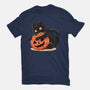 Pumpkin Embrace-Womens-Fitted-Tee-fanfreak1