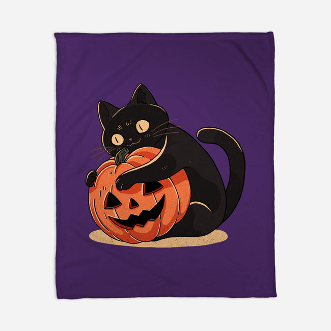 Pumpkin Embrace-None-Fleece-Blanket-fanfreak1