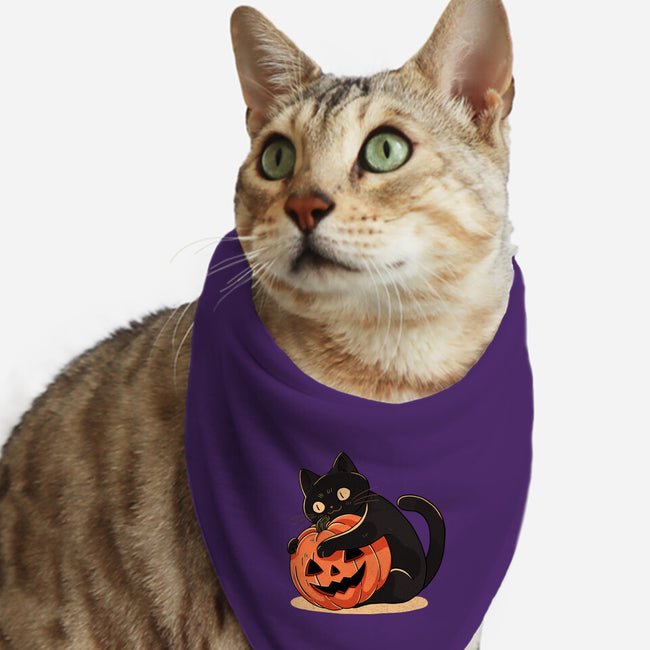 Pumpkin Embrace-Cat-Bandana-Pet Collar-fanfreak1