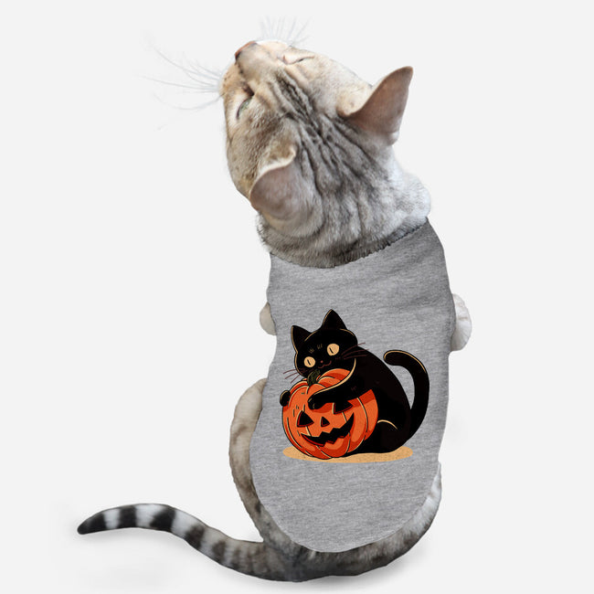 Pumpkin Embrace-Cat-Basic-Pet Tank-fanfreak1