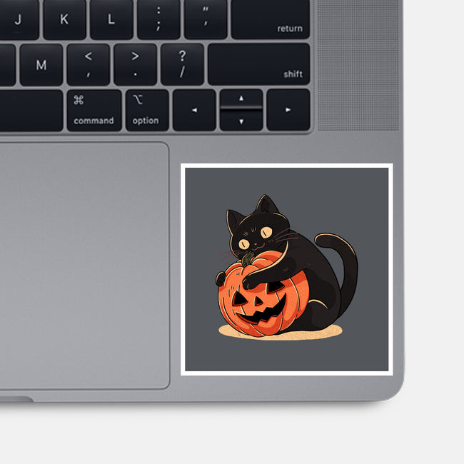 Pumpkin Embrace-None-Glossy-Sticker-fanfreak1