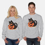 Pumpkin Embrace-Unisex-Crew Neck-Sweatshirt-fanfreak1