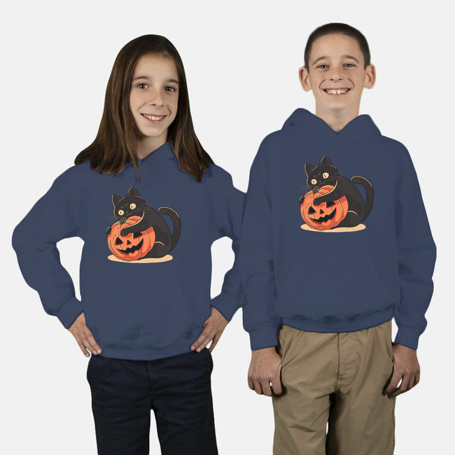 Pumpkin Embrace-Youth-Pullover-Sweatshirt-fanfreak1
