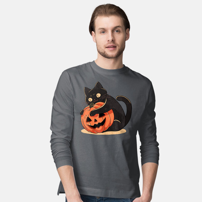 Pumpkin Embrace-Mens-Long Sleeved-Tee-fanfreak1