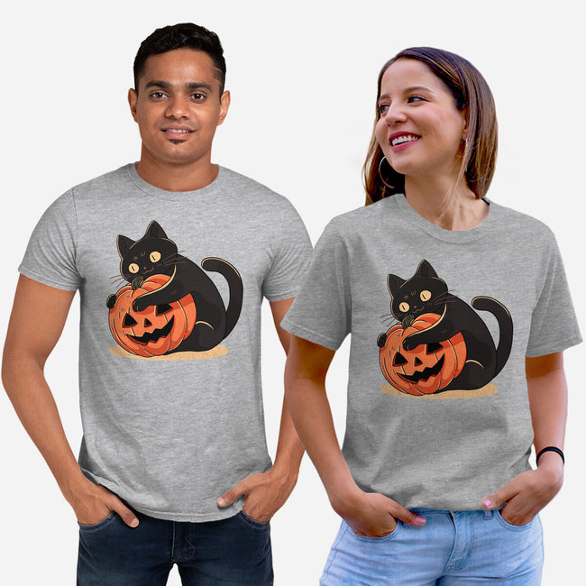 Pumpkin Embrace-Unisex-Basic-Tee-fanfreak1