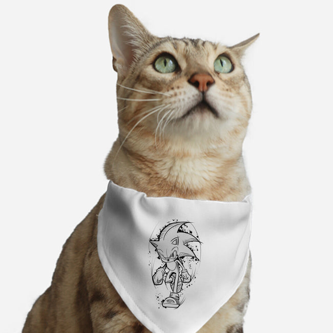 Runner Sketch-Cat-Adjustable-Pet Collar-nickzzarto