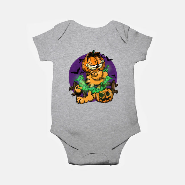 Garfield Halloween-Baby-Basic-Onesie-By Berto