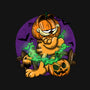 Garfield Halloween-Womens-Off Shoulder-Sweatshirt-By Berto