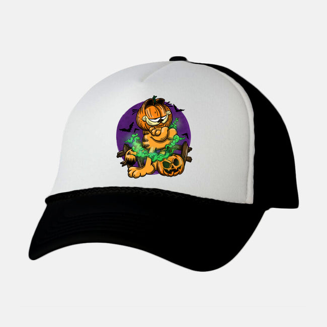 Garfield Halloween-Unisex-Trucker-Hat-By Berto