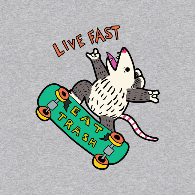 Skate And Eat Trash-Womens-Basic-Tee-MaxoArt