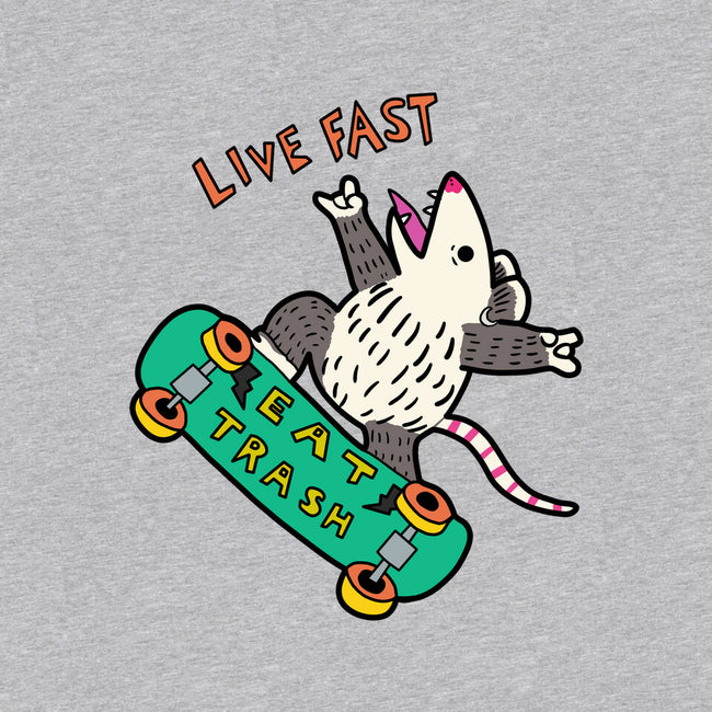 Skate And Eat Trash-Womens-Fitted-Tee-MaxoArt