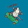 Skate And Eat Trash-Womens-Fitted-Tee-MaxoArt