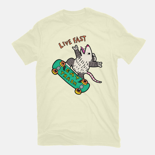 Skate And Eat Trash-Mens-Premium-Tee-MaxoArt