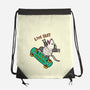 Skate And Eat Trash-None-Drawstring-Bag-MaxoArt