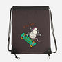 Skate And Eat Trash-None-Drawstring-Bag-MaxoArt