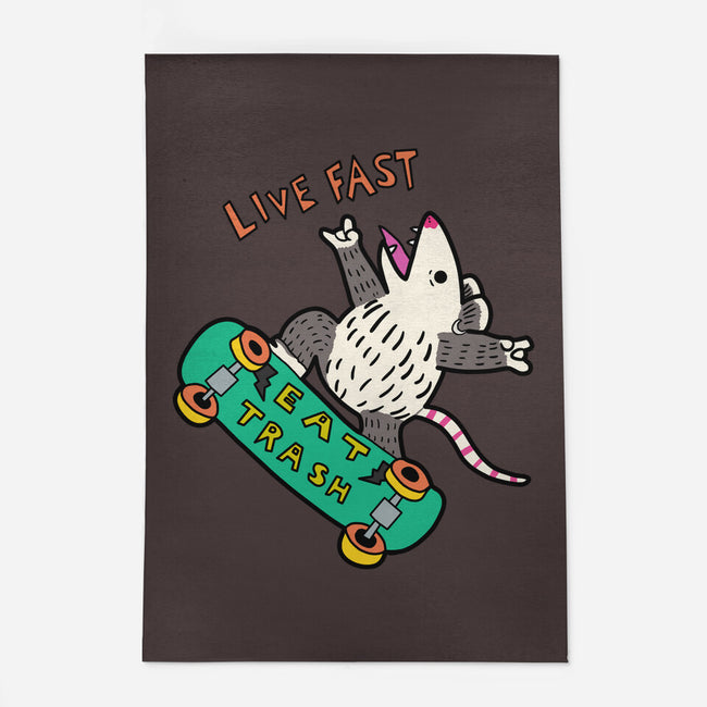 Skate And Eat Trash-None-Outdoor-Rug-MaxoArt