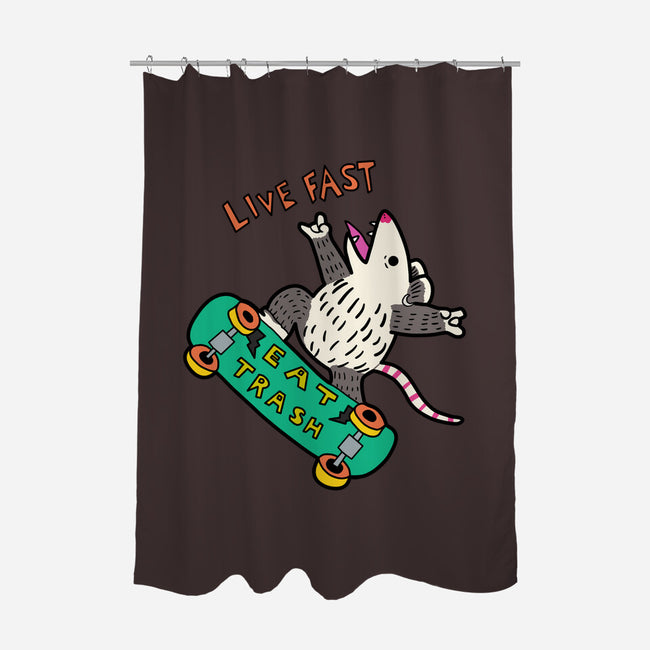 Skate And Eat Trash-None-Polyester-Shower Curtain-MaxoArt