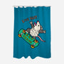 Skate And Eat Trash-None-Polyester-Shower Curtain-MaxoArt