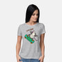 Skate And Eat Trash-Womens-Basic-Tee-MaxoArt