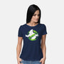 No Ghosts!-Womens-Basic-Tee-dalethesk8er