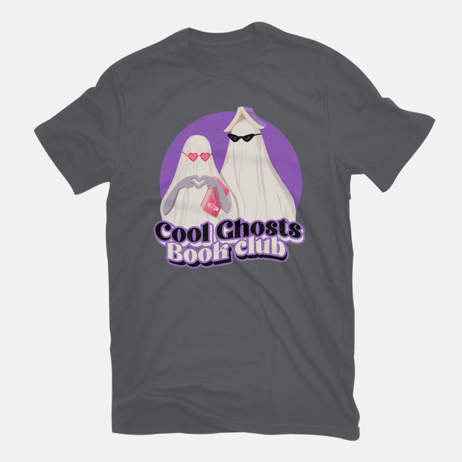 Cool Ghosts Book Club-Mens-Heavyweight-Tee-Paola Locks