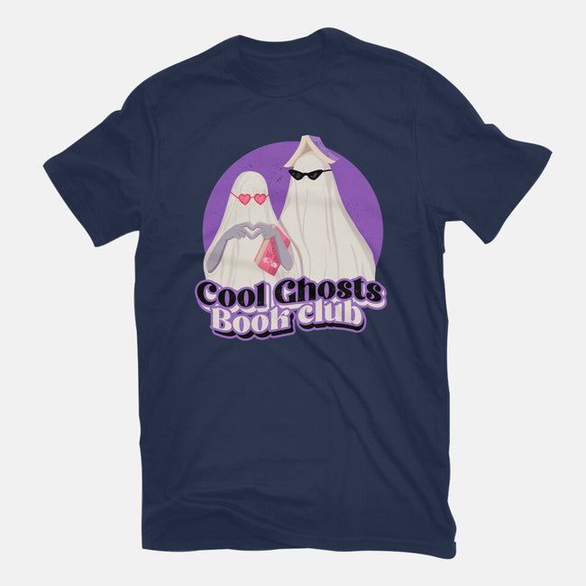 Cool Ghosts Book Club-Womens-Basic-Tee-Paola Locks