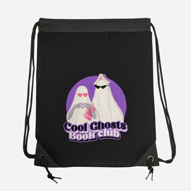 Cool Ghosts Book Club-None-Drawstring-Bag-Paola Locks