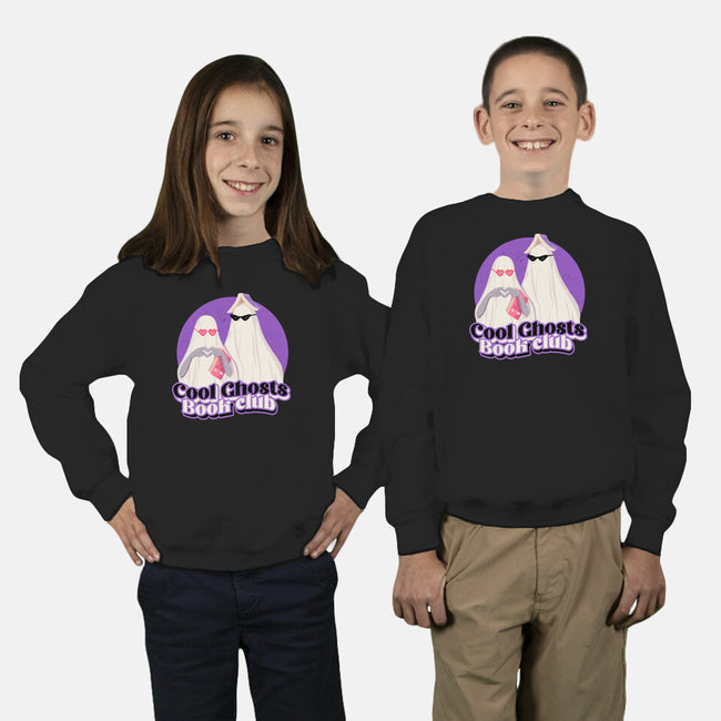 Cool Ghosts Book Club-Youth-Crew Neck-Sweatshirt-Paola Locks