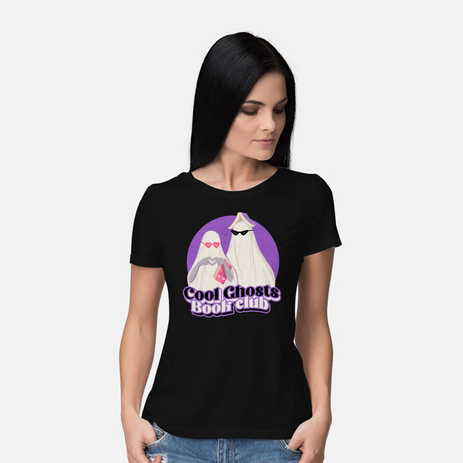 Cool Ghosts Book Club-Womens-Basic-Tee-Paola Locks