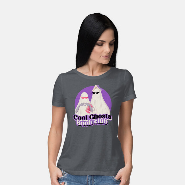 Cool Ghosts Book Club-Womens-Basic-Tee-Paola Locks