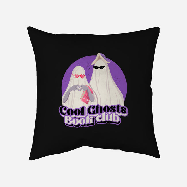 Cool Ghosts Book Club-None-Removable Cover w Insert-Throw Pillow-Paola Locks