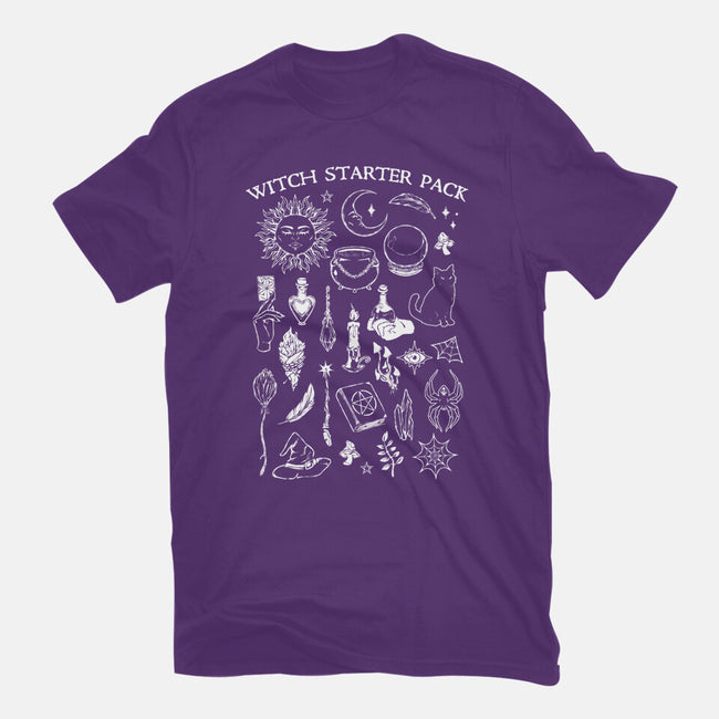 Witch Starter Pack-Womens-Fitted-Tee-eduely