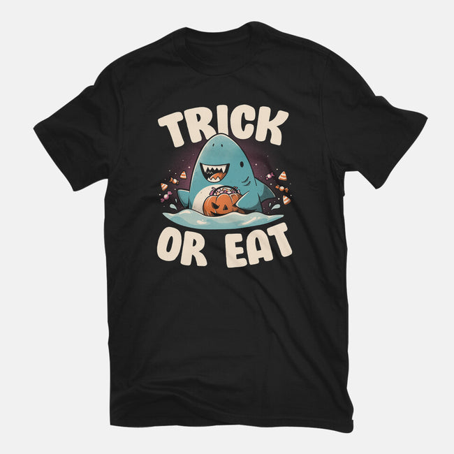 Trick Or Eat-Womens-Fitted-Tee-eduely